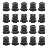 20 in 1 M6 Universal Motorcycle Windshield Brass Nuts, M6